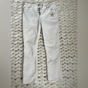 Sundry White Star Straight Leg Jeans